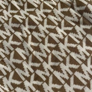 NWOT Micheal Kors Tan & White Scarf, Gloves, & Hat Set